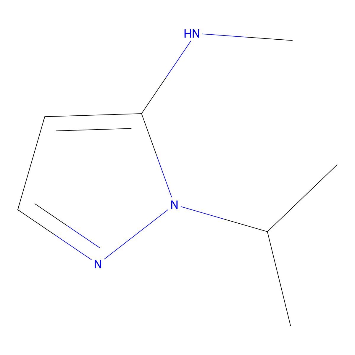 N-methyl-1-(propan-2-yl)-1H-pyrazol-5-amine molecular structure, CAS 1344222-50-9