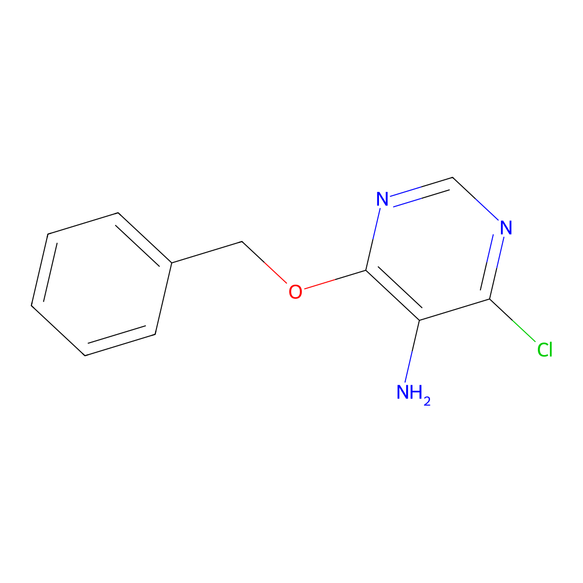 4-(Benzyloxy)-6-chloropyrimidin-5-amine molecular structure, CAS 1344227-47-9
