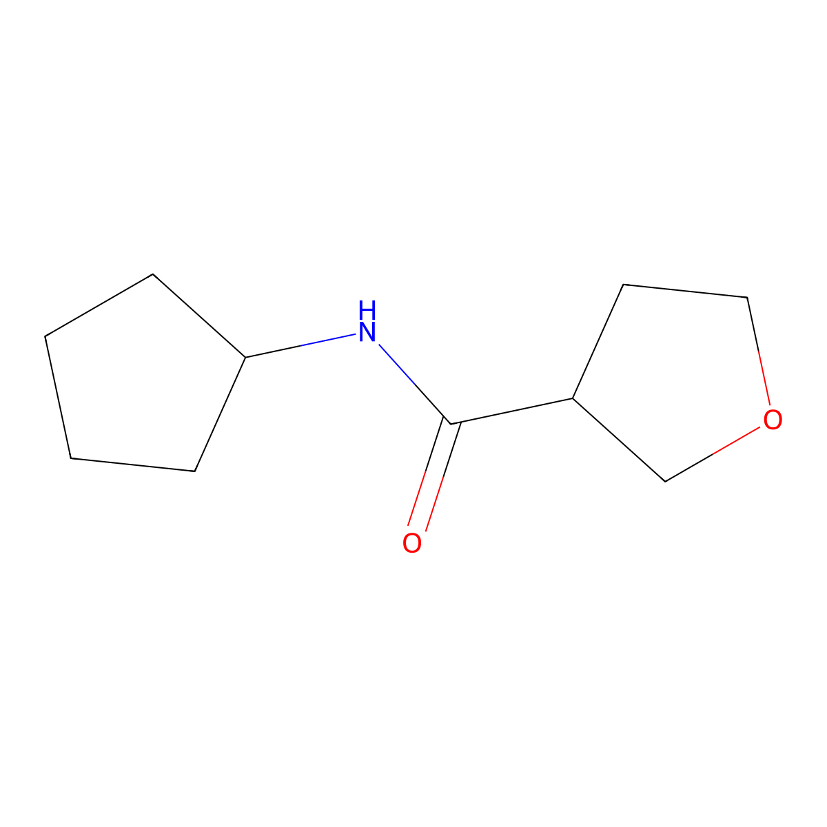 N-cyclopentyloxolane-3-carboxamide molecular structure, CAS 1344228-77-8