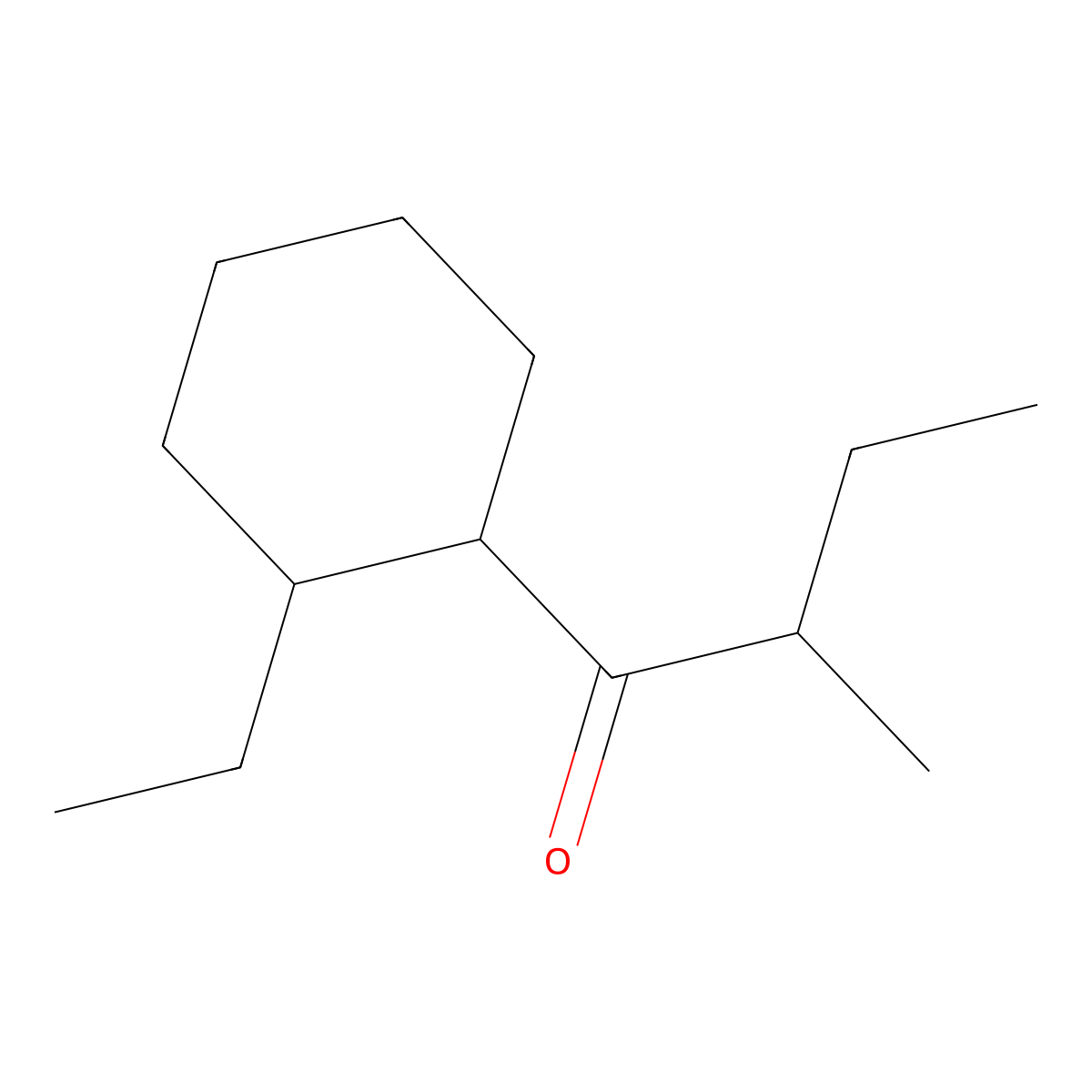 1-(2-Ethylcyclohexyl)-2-methylbutan-1-one molecular structure, CAS 1344231-97-5