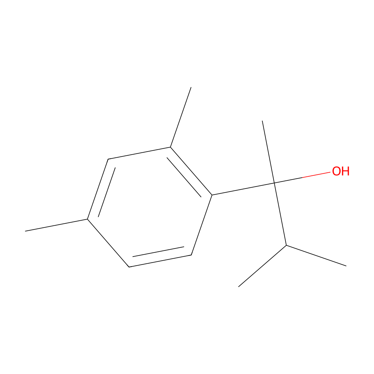 2-(2,4-Dimethylphenyl)-3-methyl-butan-2-ol molecular structure, CAS 1344232-87-6