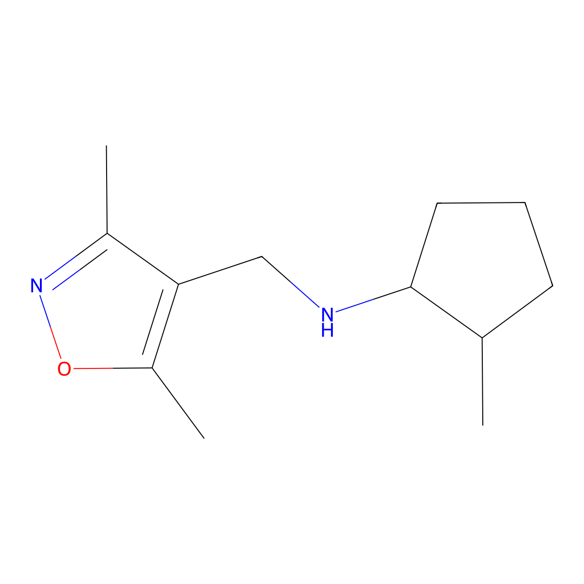 N-[(Dimethyl-1,2-oxazol-4-yl)methyl]-2-methylcyclopentan-1-amine molecular structure, CAS 1344233-00-6