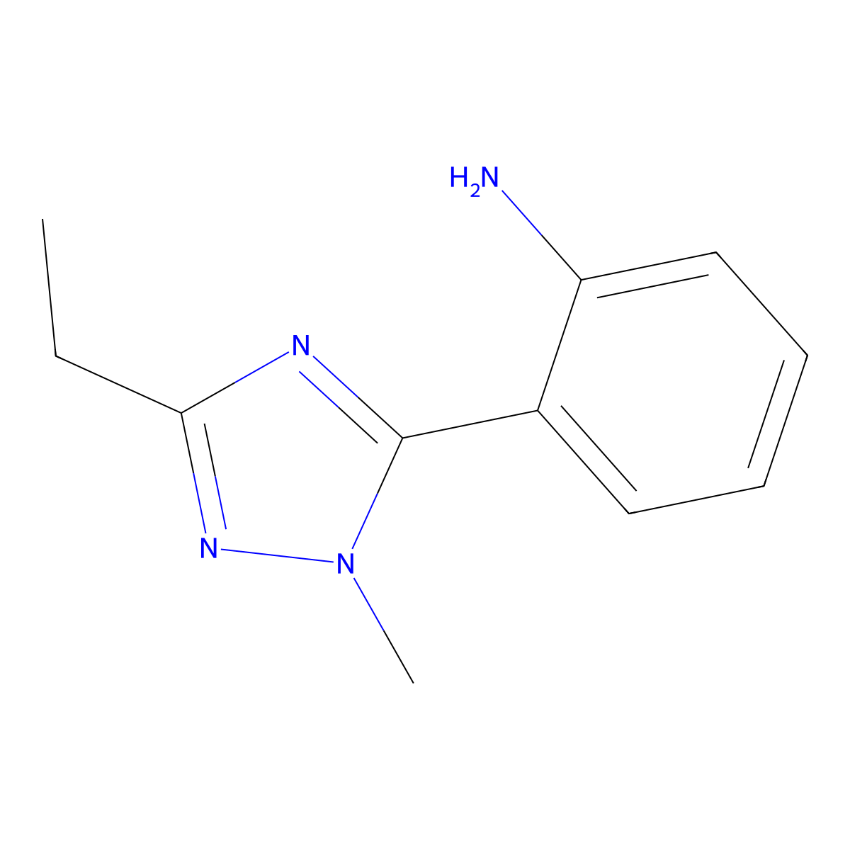 2-(3-Ethyl-1-methyl-1h-1,2,4-triazol-5-yl)aniline molecular structure, CAS 1344234-55-4