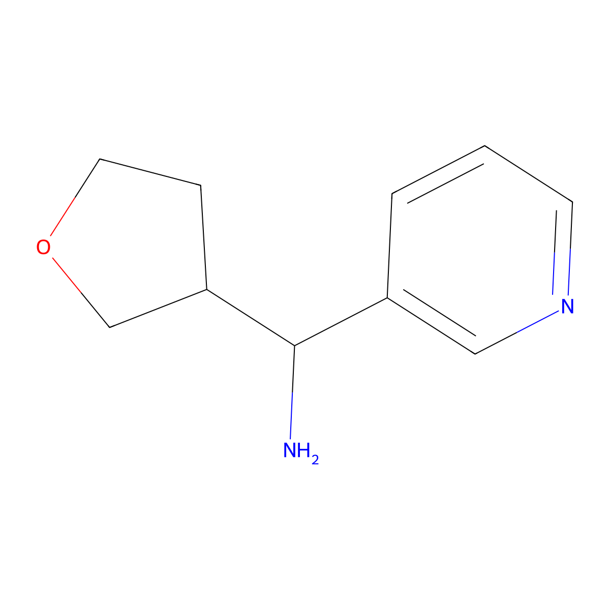 Pyridin-3-yl(tetrahydrofuran-3-yl)methanamine molecular structure, CAS 1344235-47-7