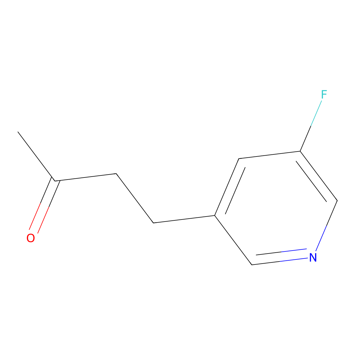 4-(5-Fluoropyridin-3-yl)butan-2-one molecular structure, CAS 1344235-70-6