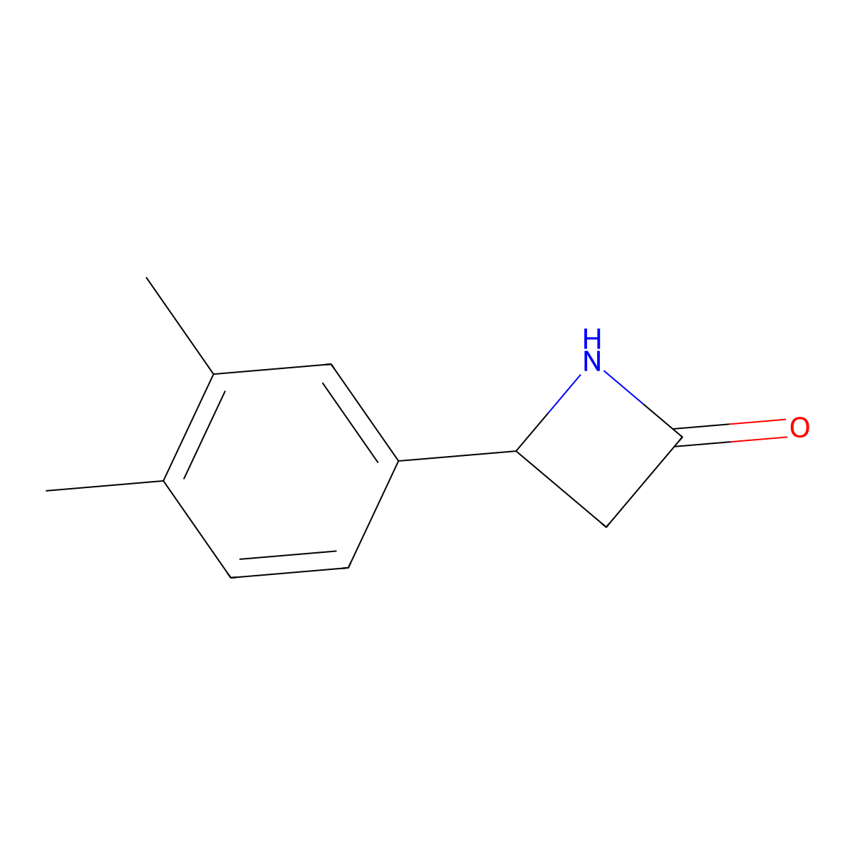 4-(3,4-Dimethylphenyl)azetidin-2-one molecular structure, CAS 1344242-82-5