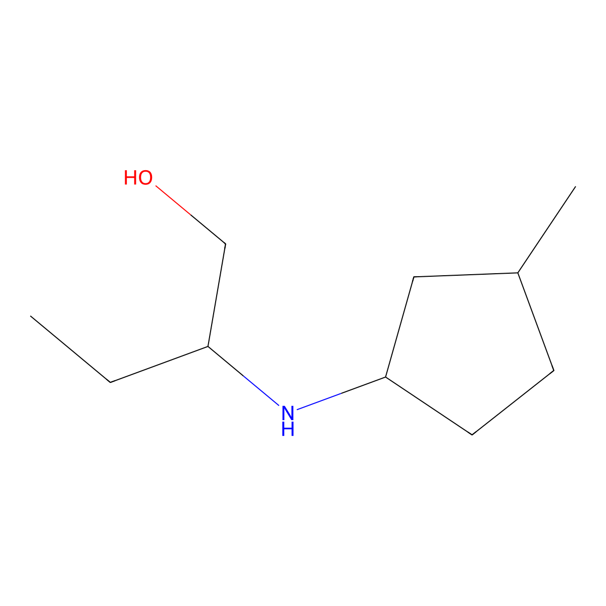 2-[(3-Methylcyclopentyl)amino]butan-1-ol molecular structure, CAS 1344246-91-8