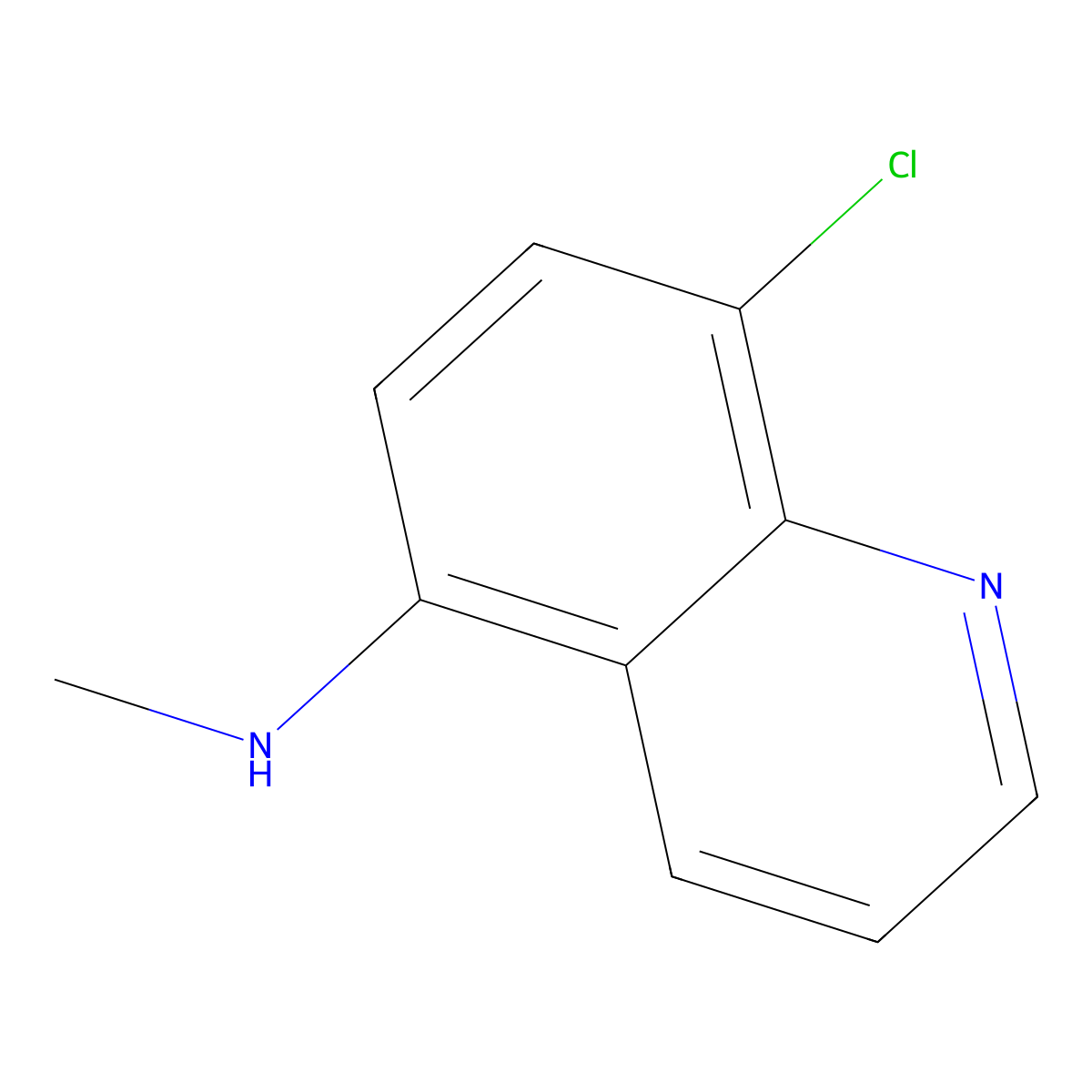 8-chloro-N-methylquinolin-5-amine molecular structure, CAS 1344264-58-9
