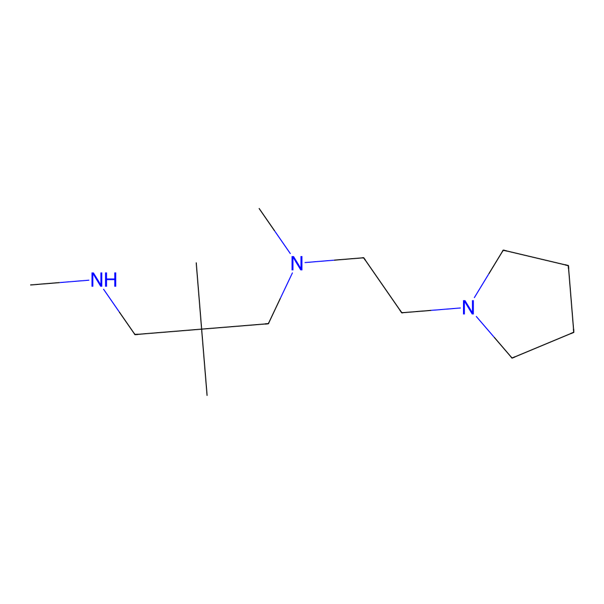 [2,2-Dimethyl-3-(methylamino)propyl](methyl)[2-(pyrrolidin-1-yl)ethyl]amine molecular structure, CAS 1344270-21-8