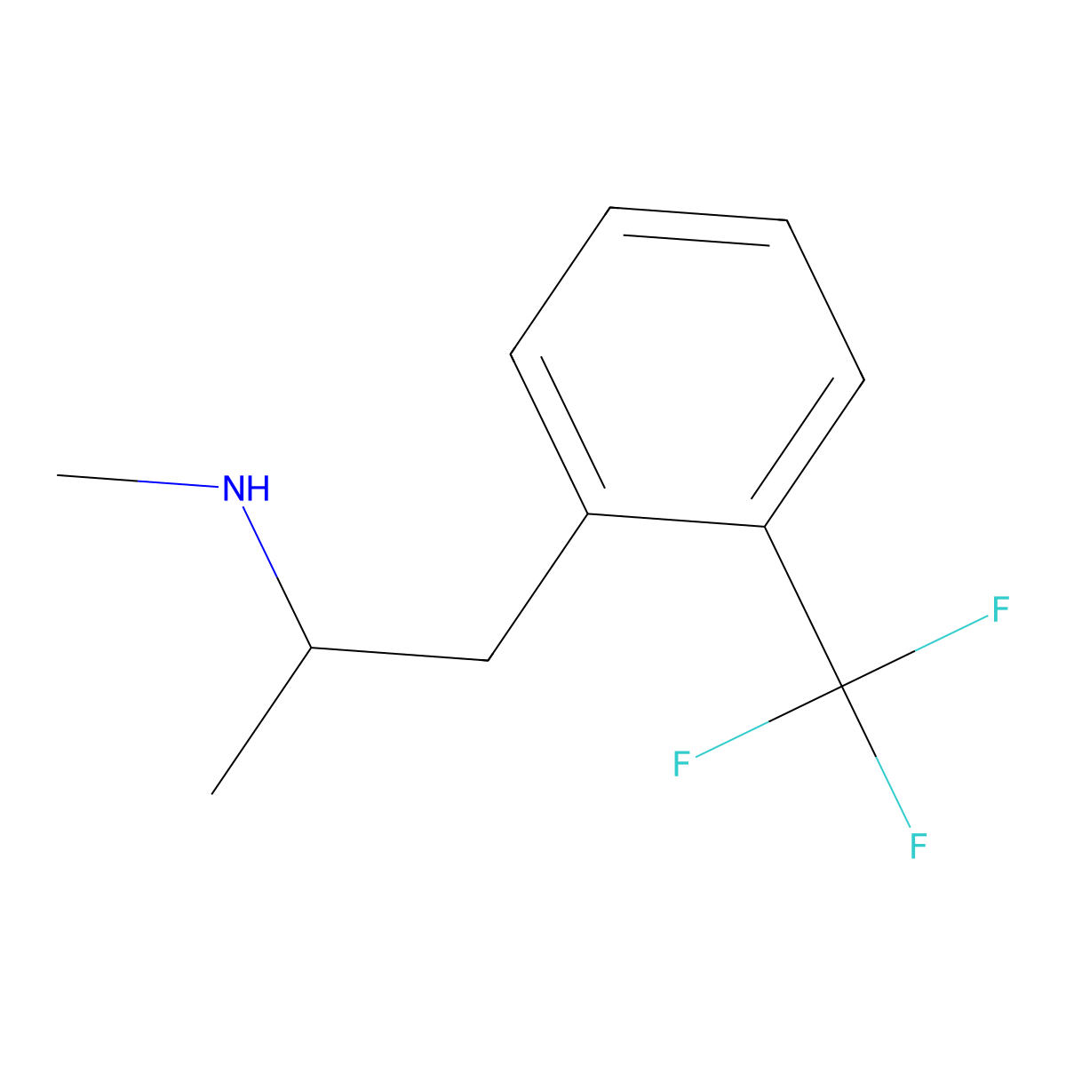 Methyl({1-[2-(trifluoromethyl)phenyl]propan-2-yl})amine molecular structure, CAS 1344274-22-1