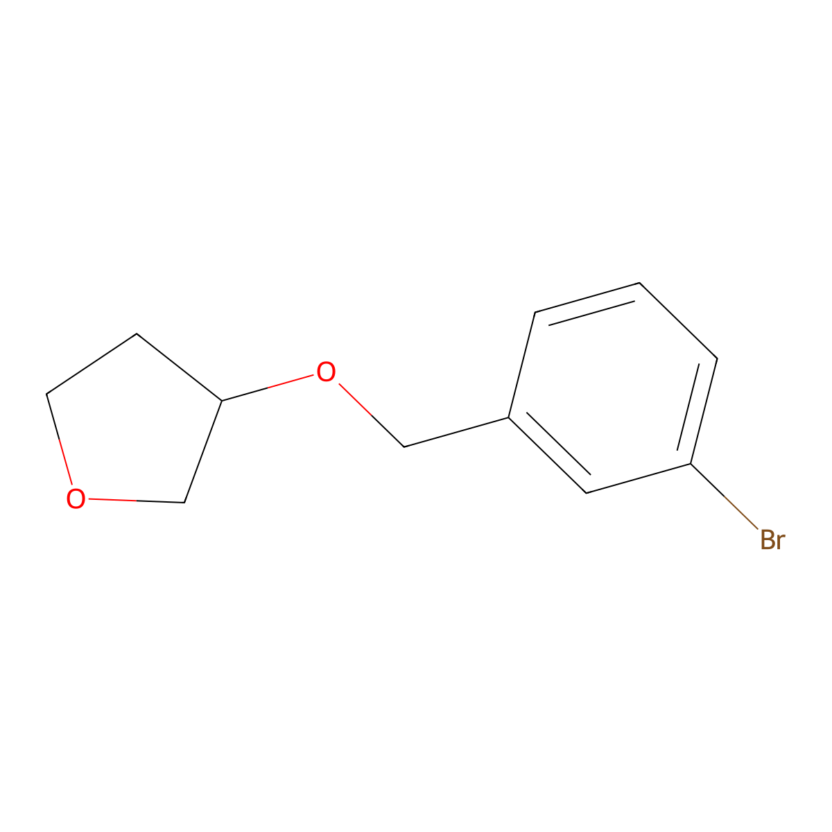 3-[(3-Bromophenyl)methoxy]oxolane molecular structure, CAS 1344275-68-8