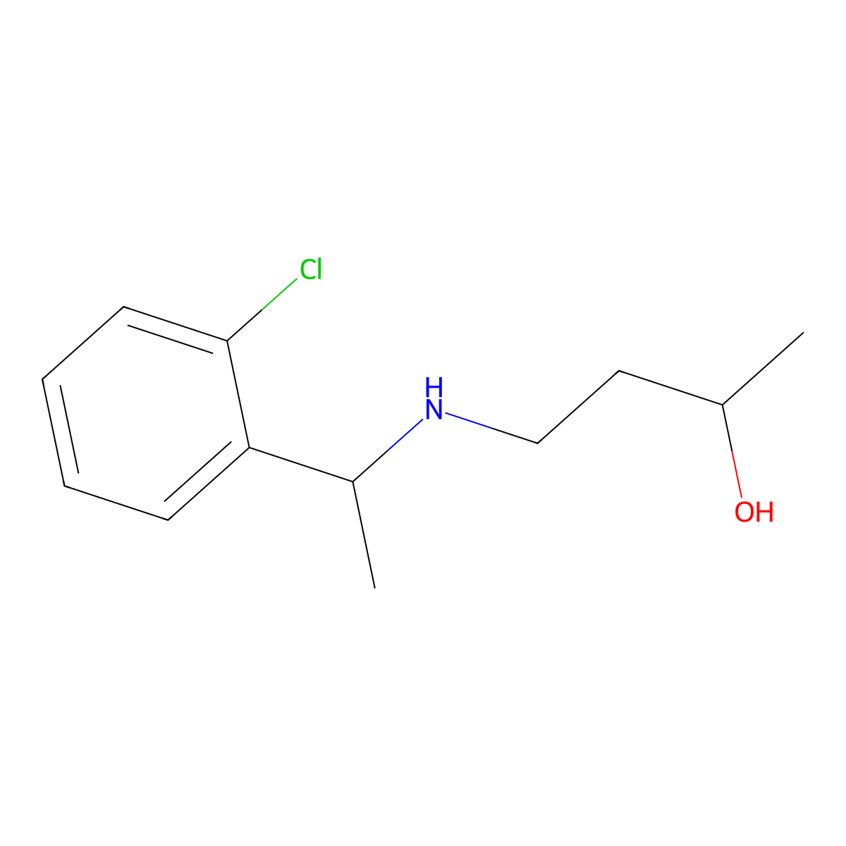 4-{[1-(2-Chlorophenyl)ethyl]amino}butan-2-ol molecular structure, CAS 1344279-75-9