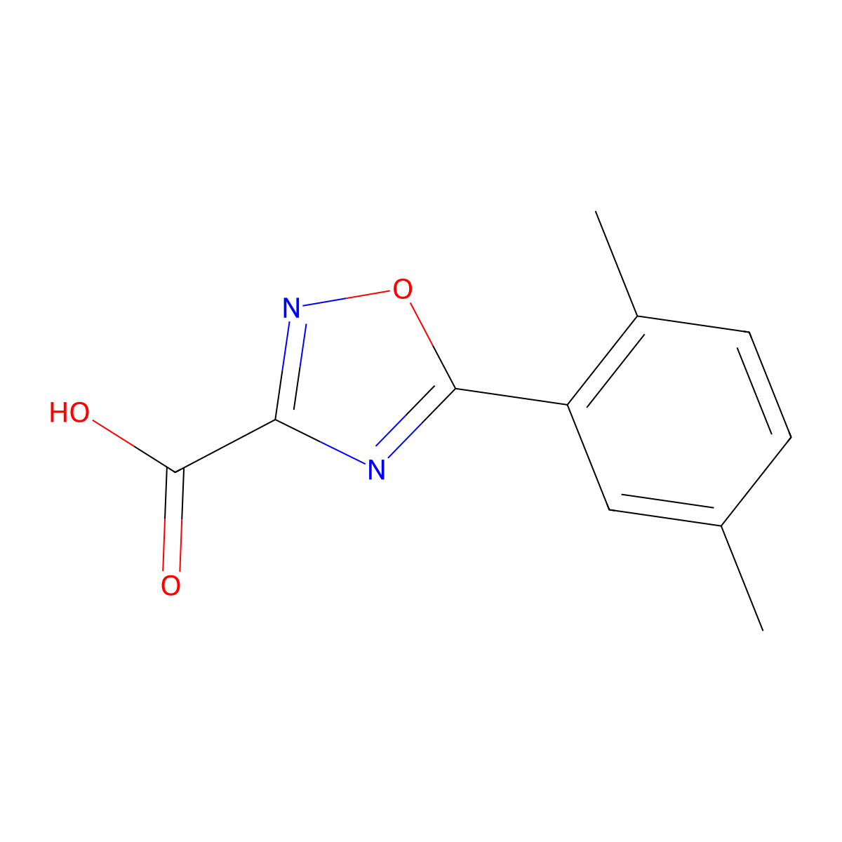 5-(2,5-Dimethylphenyl)-1,2,4-oxadiazole-3-carboxylic acid molecular structure, CAS 1344280-04-1