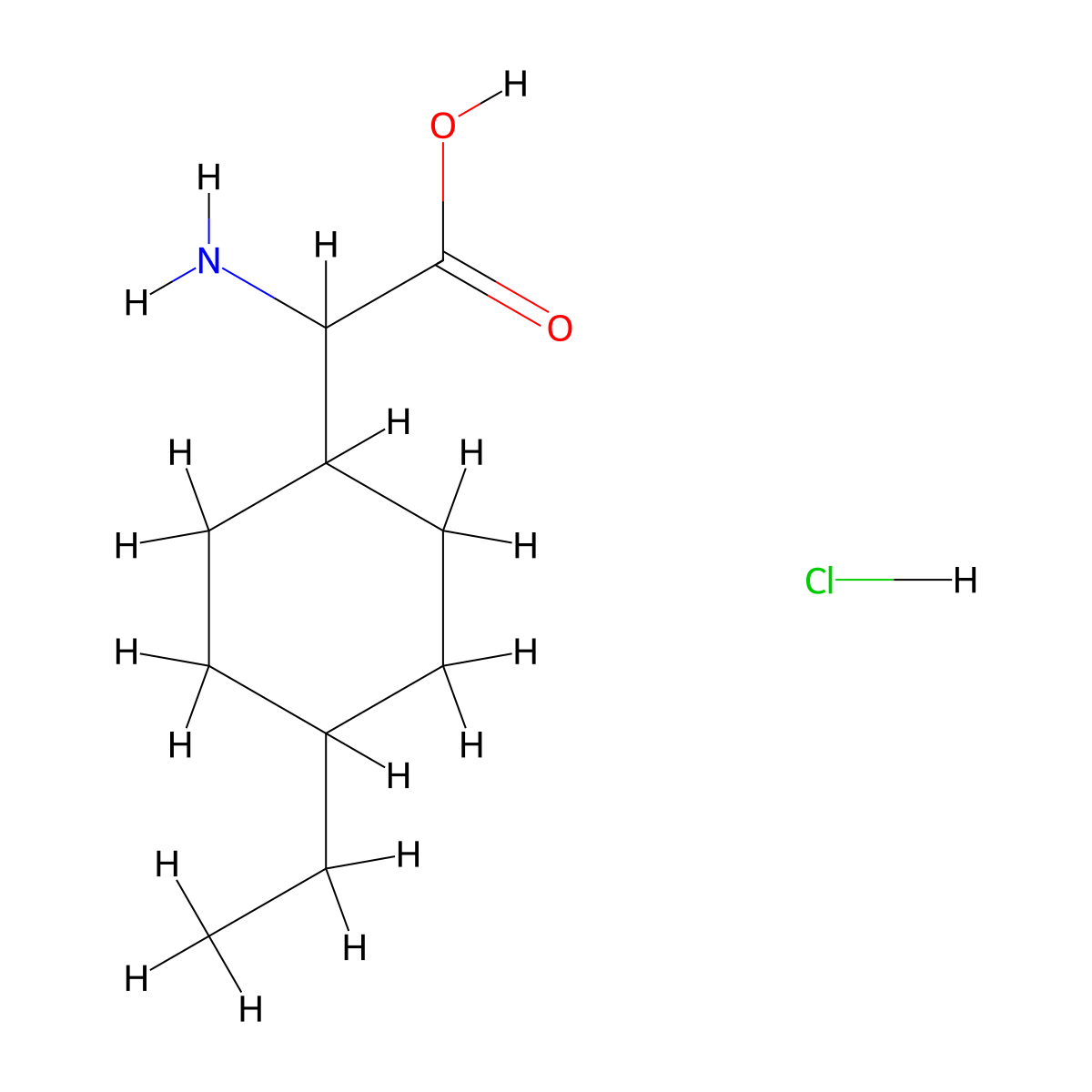 a-Amino-4-ethyl-cyclohexaneacetic acid hydrochloride molecular structure, CAS 1344280-49-4