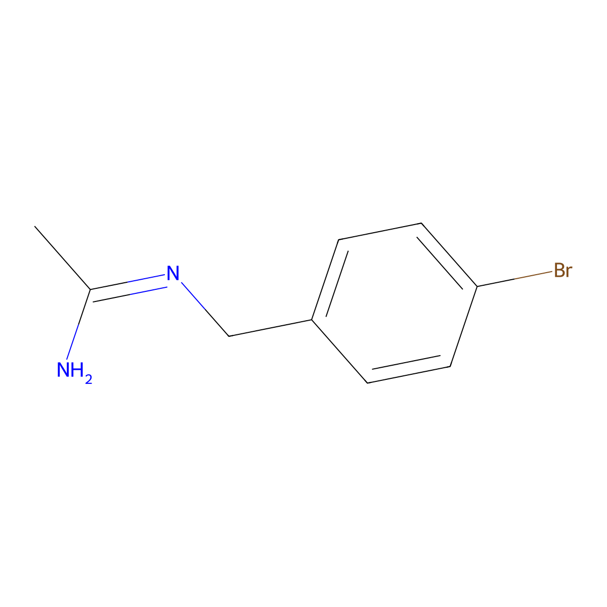 N-(4-Bromobenzyl)acetimidamide molecular structure, CAS 1344281-64-6
