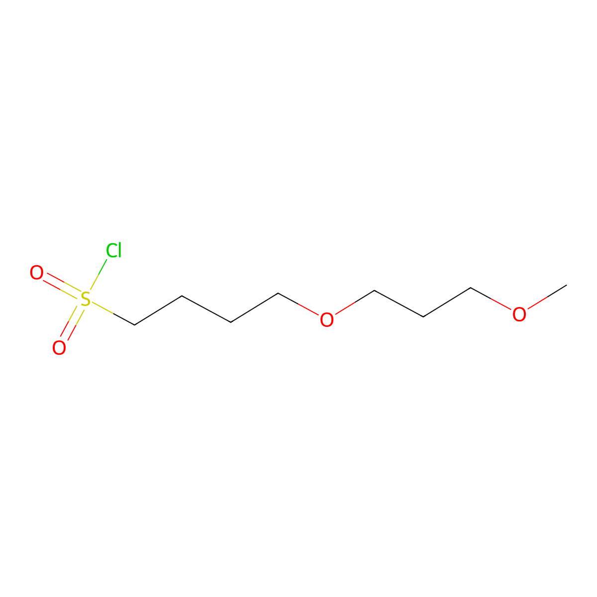 4-(3-Methoxypropoxy)butane-1-sulfonyl chloride molecular structure, CAS 1344290-58-9