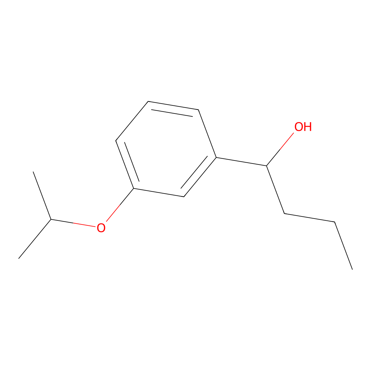 1-(3-Isopropoxyphenyl)butan-1-ol molecular structure, CAS 1344292-14-3