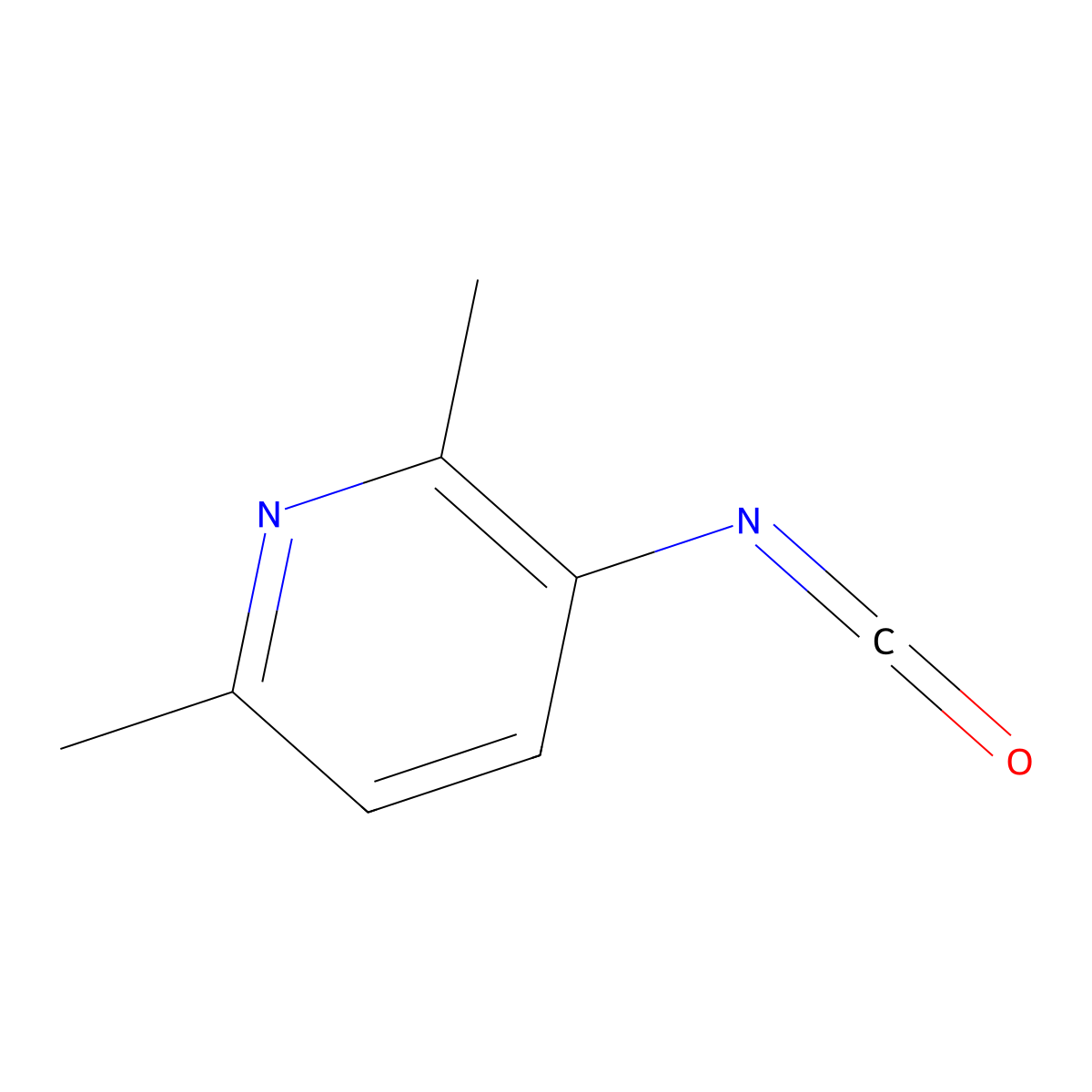 3-Isocyanato-2,6-dimethylpyridine molecular structure, CAS 1344293-40-8