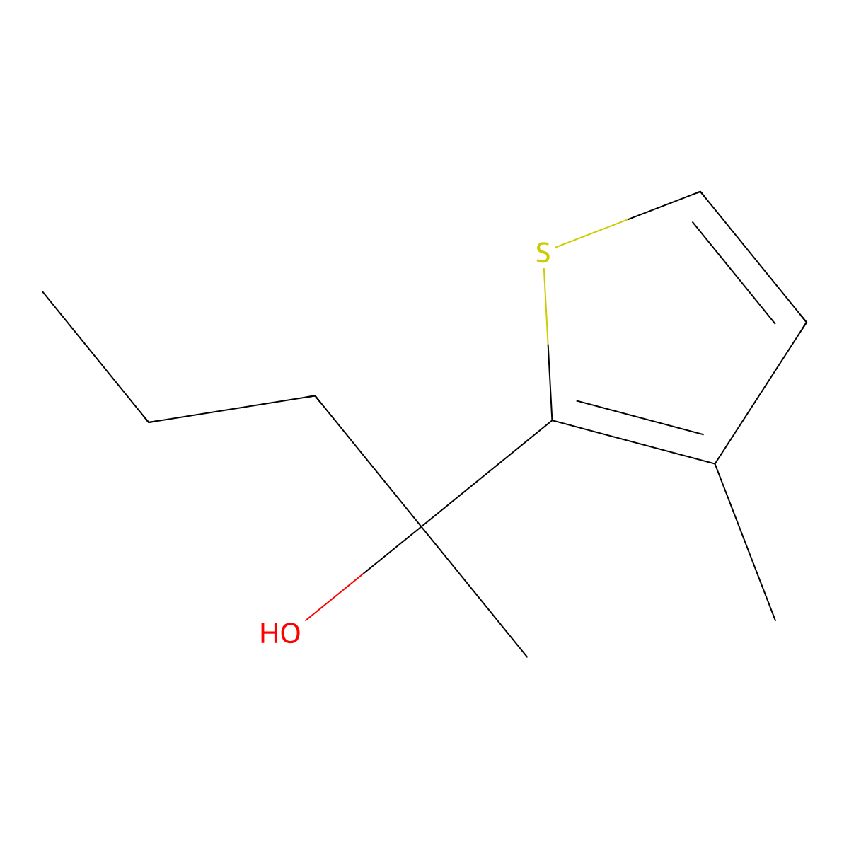 2-(3-Methyl-2-thienyl)-2-pentanol molecular structure, CAS 1344296-90-7