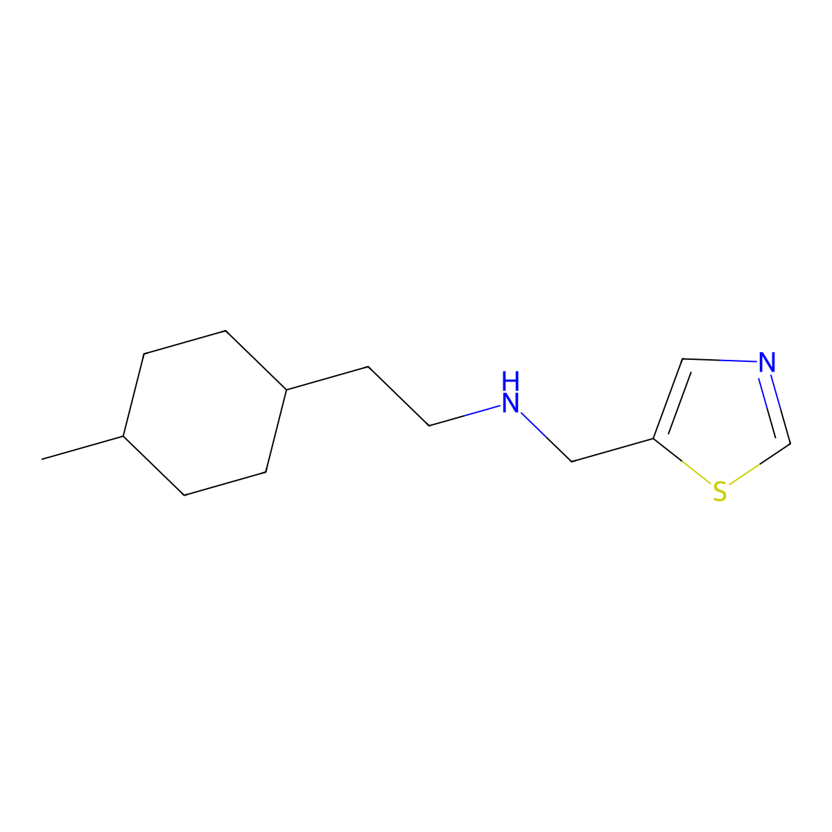 [2-(4-Methylcyclohexyl)ethyl][(1,3-thiazol-5-yl)methyl]amine molecular structure, CAS 1344299-71-3