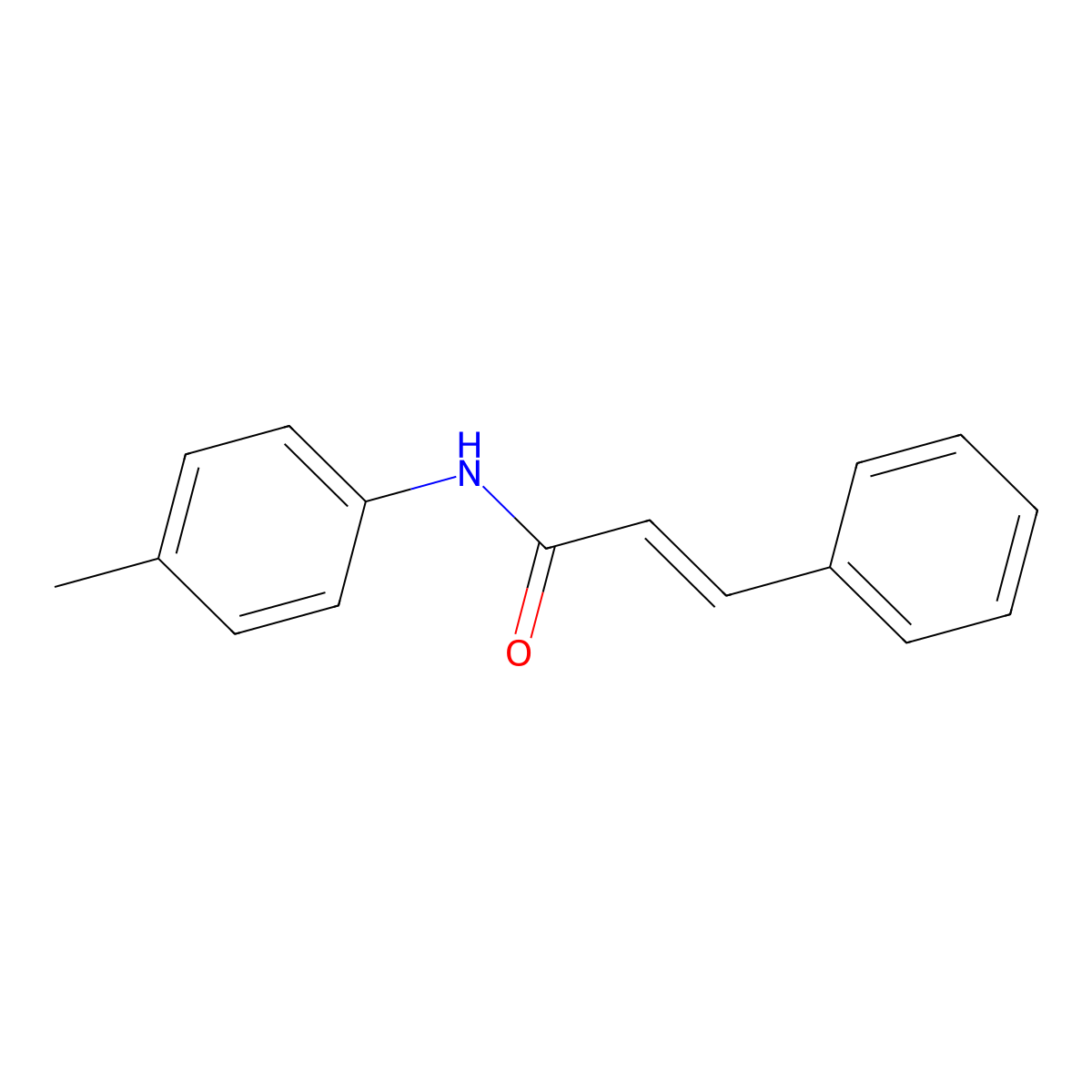 N-(4-methylphenyl)-3-phenylacrylamide molecular structure, CAS 134430-88-9