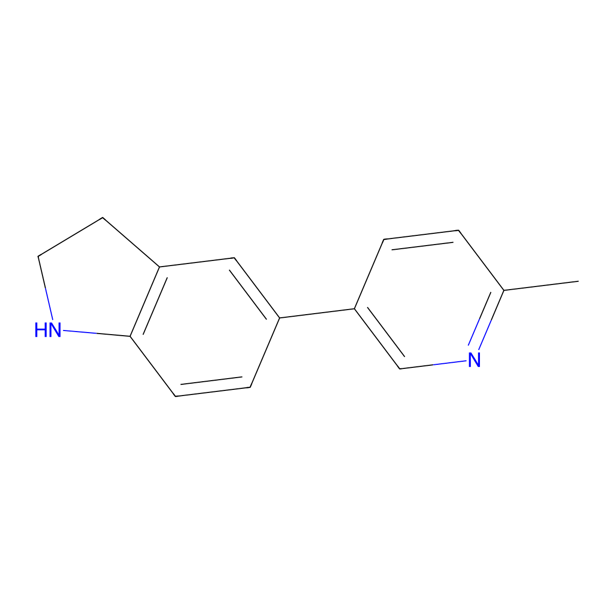 5-(6-Methylpyridin-3-yl)indoline molecular structure, CAS 1344300-75-9