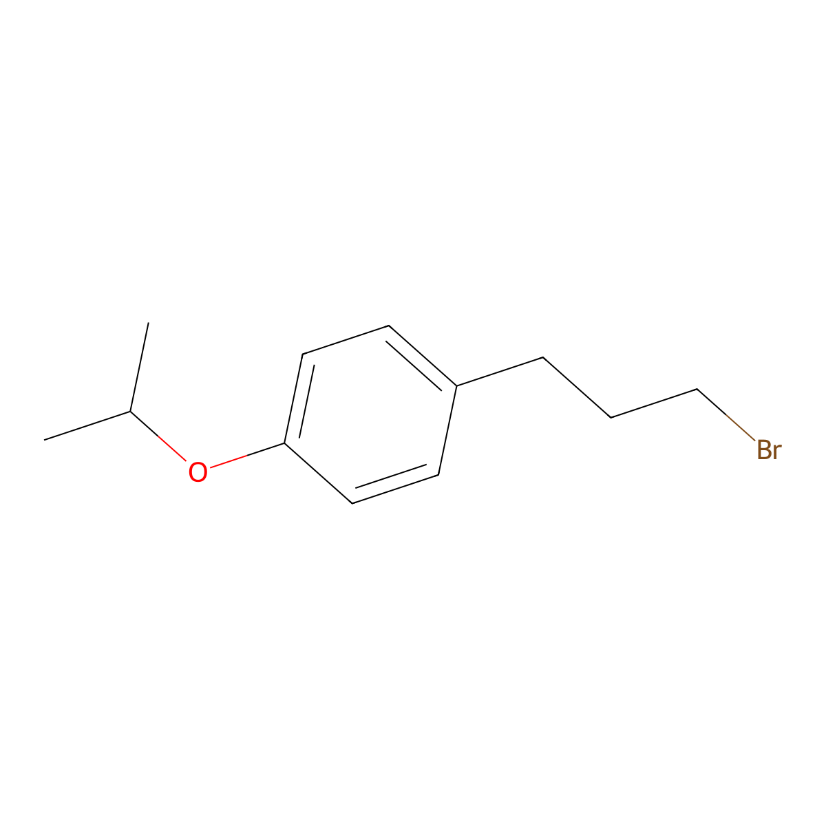 1-(3-Bromopropyl)-4-isopropoxybenzene molecular structure, CAS 1344302-79-9