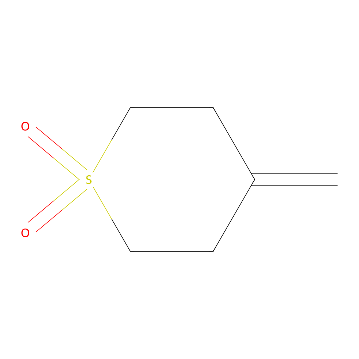 4-methylenetetrahydro-2H-thiopyran 1,1-dioxide molecular structure, CAS 1344305-40-3