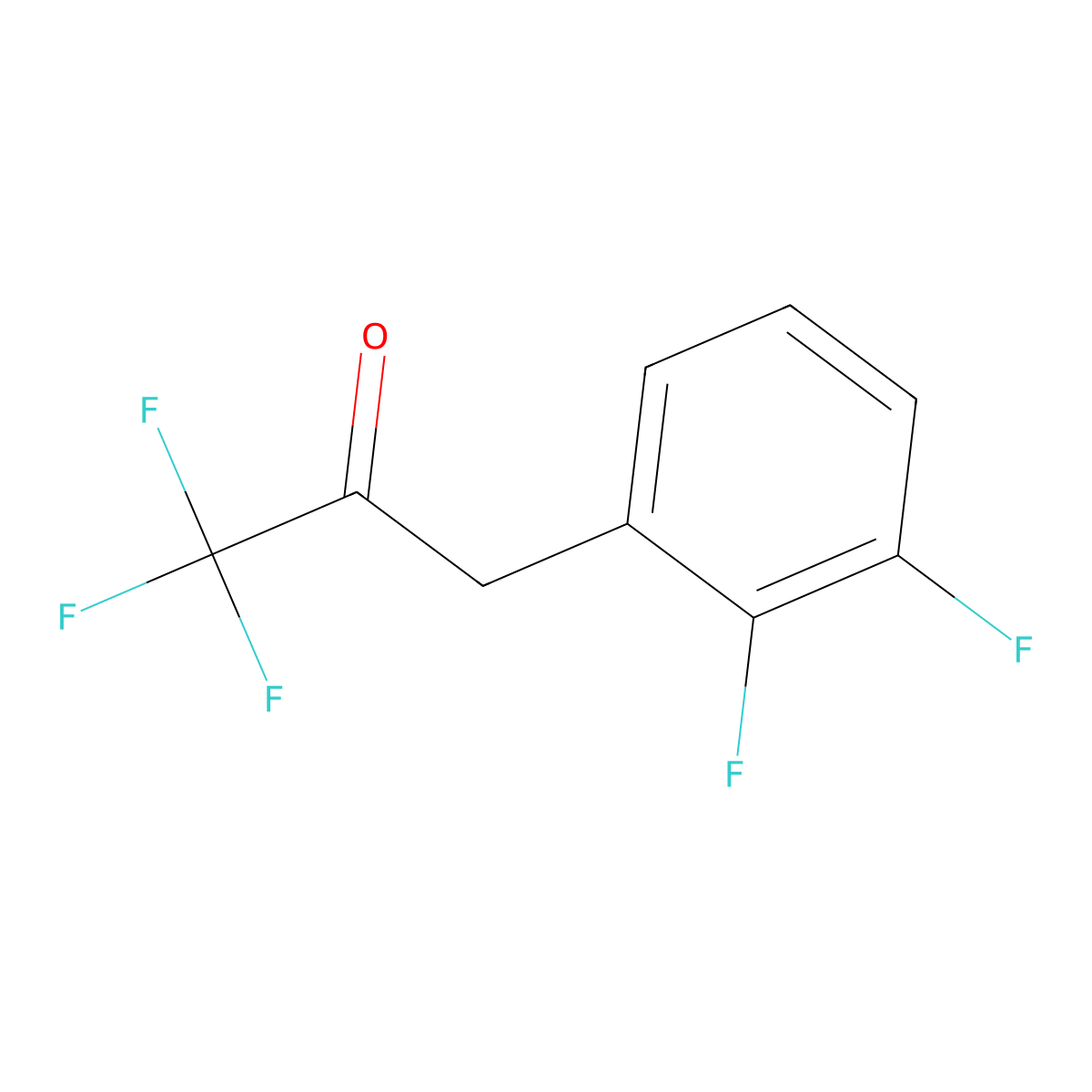 3-(2,3-Difluorophenyl)-1,1,1-trifluoropropan-2-one molecular structure, CAS 1344306-93-9