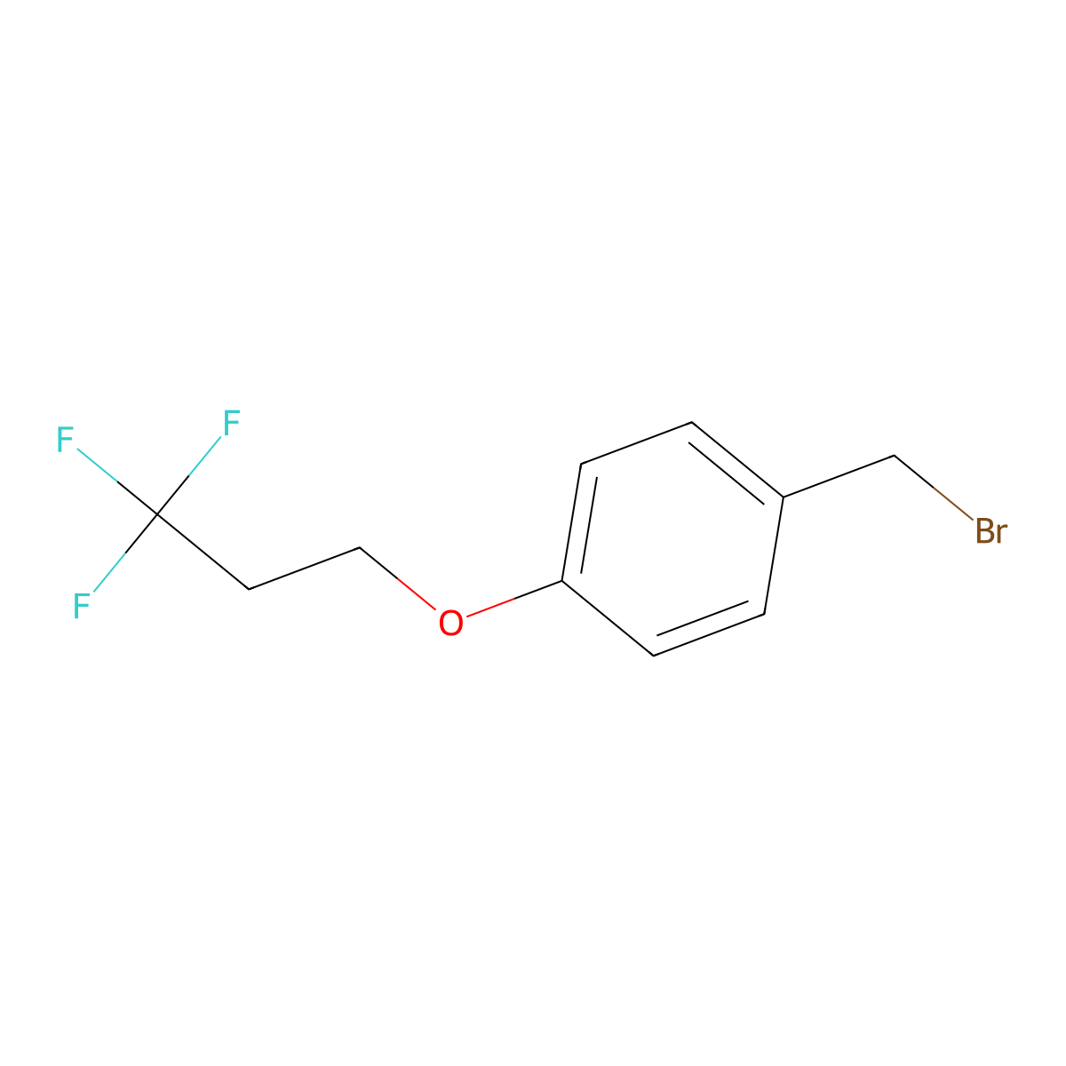 1-(Bromomethyl)-4-(3,3,3-trifluoropropoxy)benzene molecular structure, CAS 1344310-93-5