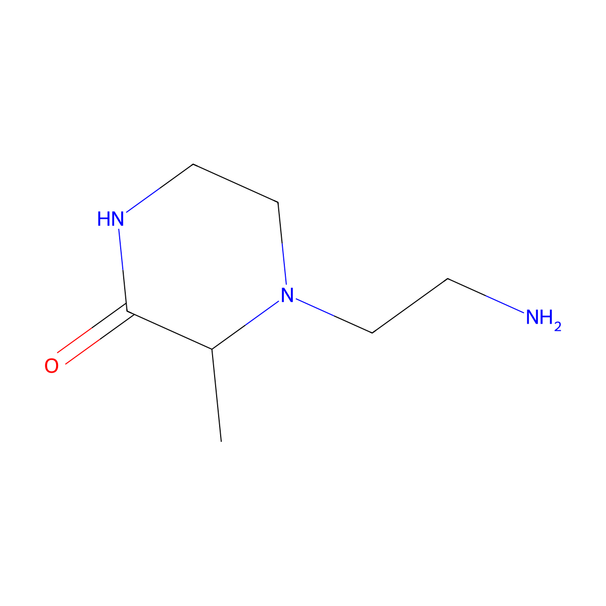 4-(2-Aminoethyl)-3-methylpiperazin-2-one molecular structure, CAS 1344315-09-8