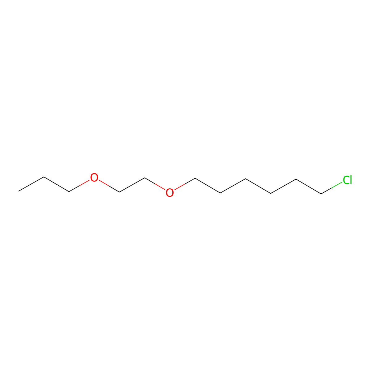 1-Chloro-6-(2-propoxyethoxy)hexane molecular structure, CAS 1344318-47-3