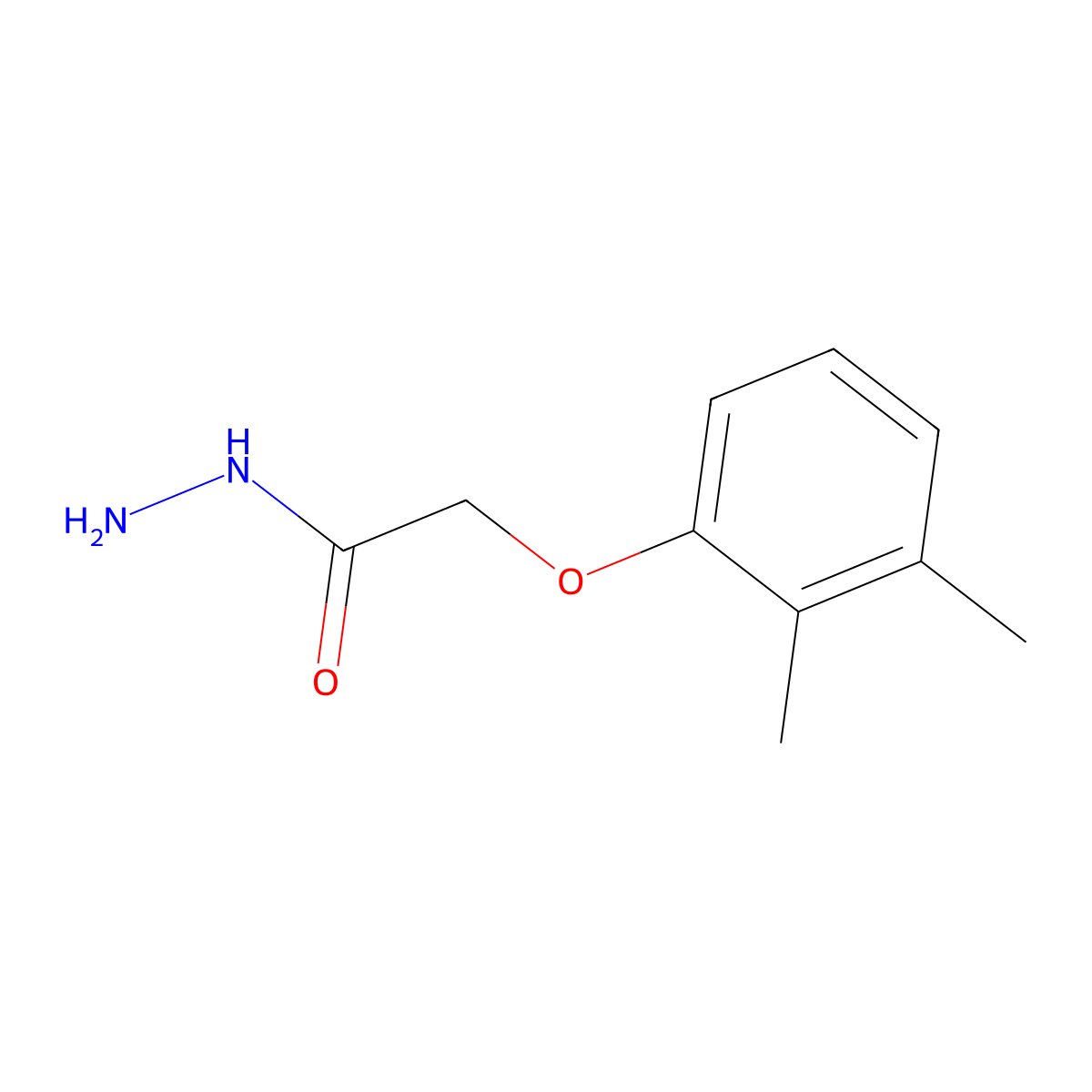 2-(2,3-Dimethylphenoxy)acetohydrazide molecular structure, CAS 134432-60-3