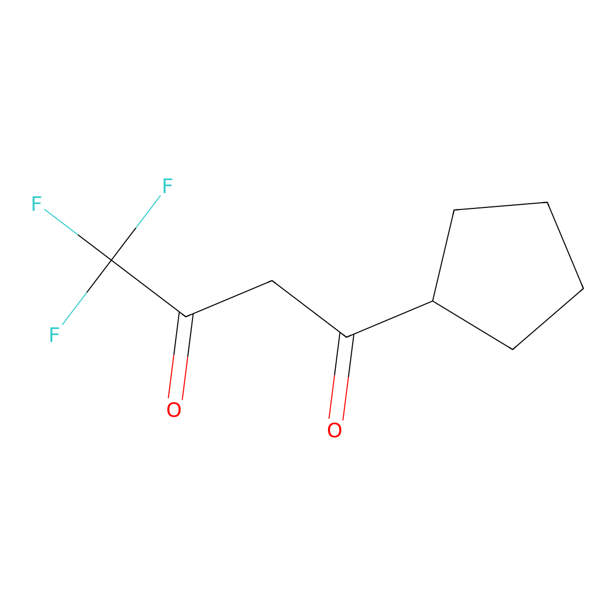 1-Cyclopentyl-4,4,4-trifluorobutane-1,3-dione molecular structure, CAS 1344324-11-3