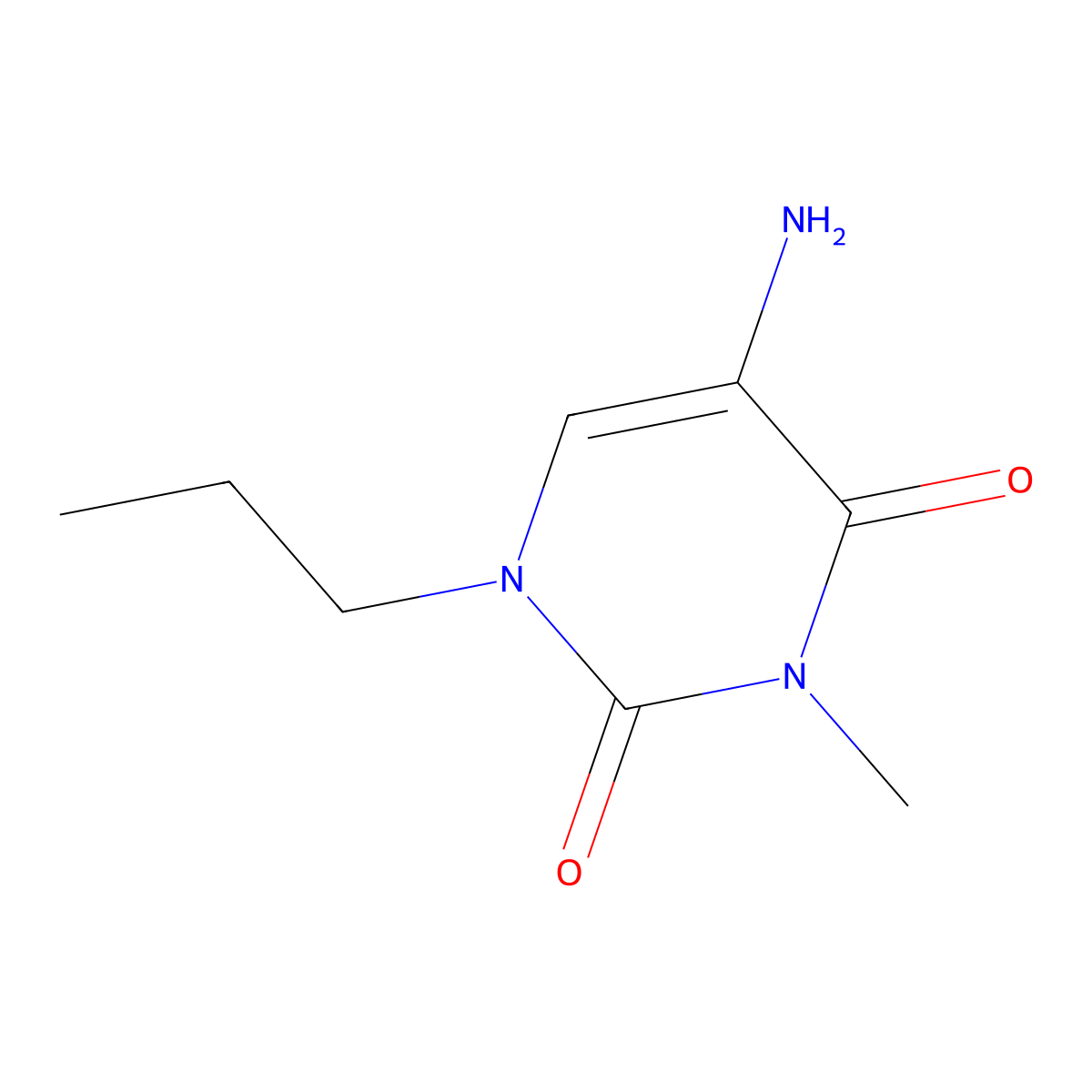 5-Amino-3-methyl-1-propyl-1,2,3,4-tetrahydropyrimidine-2,4-dione molecular structure, CAS 1344331-33-4