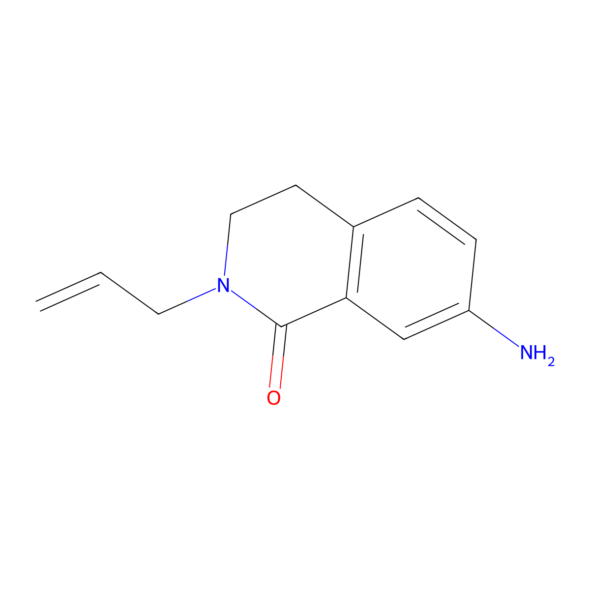 2-Allyl-7-amino-3,4-dihydroisoquinolin-1(2h)-one molecular structure, CAS 1344331-94-7
