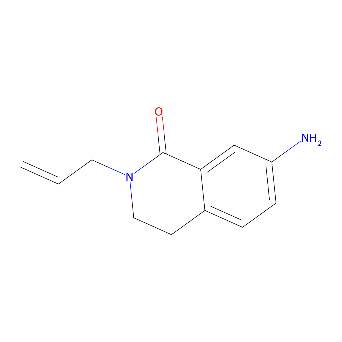 2-Allyl-7-amino-3,4-dihydroisoquinolin-1(2h)-one molecular structure, CAS 1344331-94-7