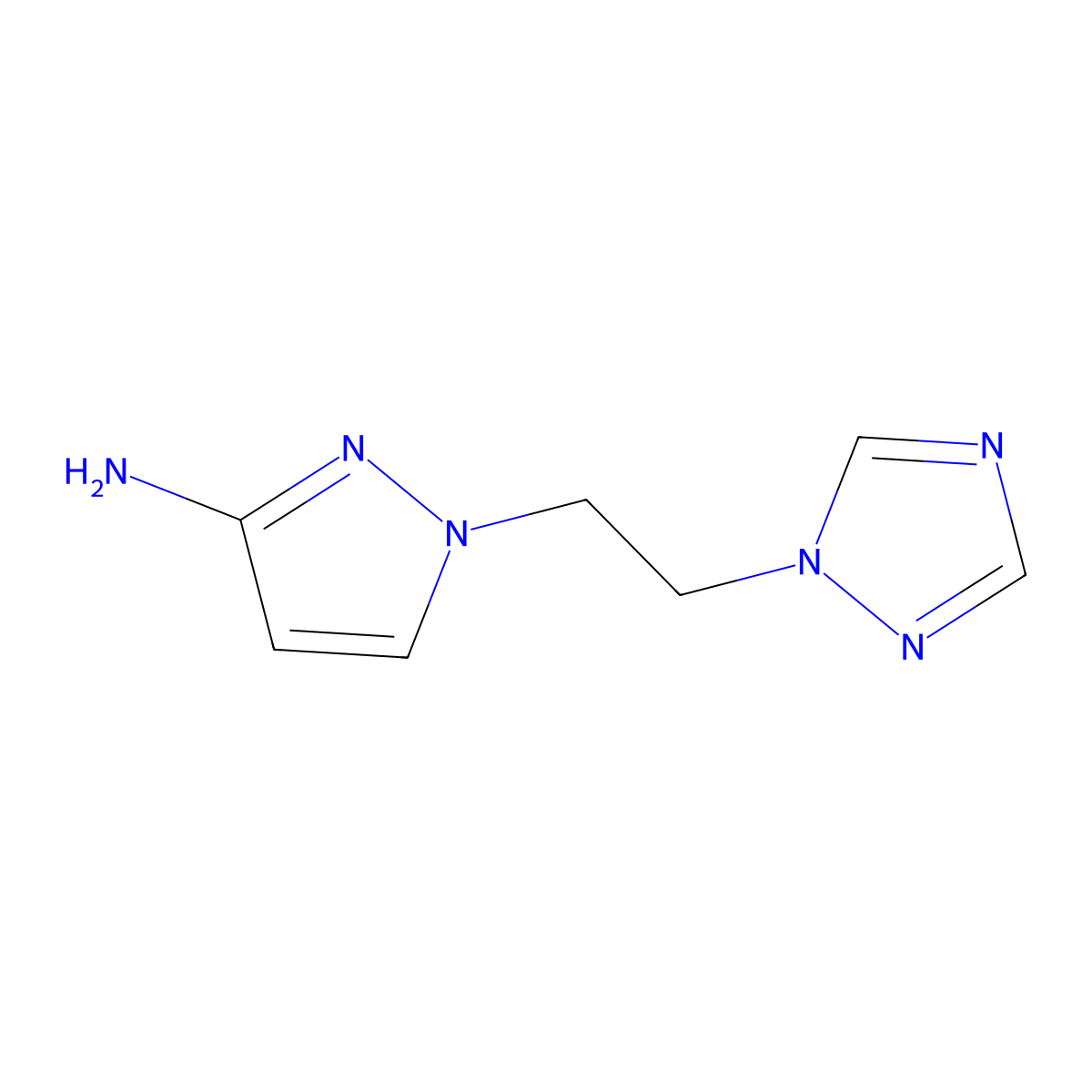 1-[2-(1H-1,2,4-Triazol-1-YL)ethyl]-1H-pyrazol-3-amine molecular structure, CAS 1344333-19-2