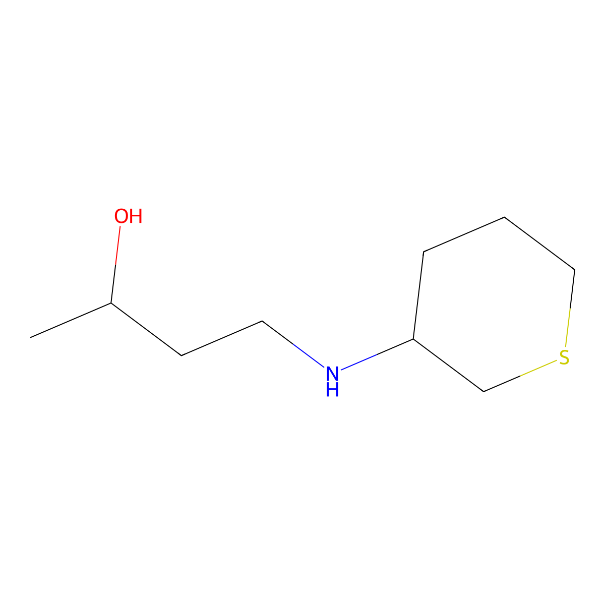 4-[(Thian-3-yl)amino]butan-2-ol molecular structure, CAS 1344338-99-3