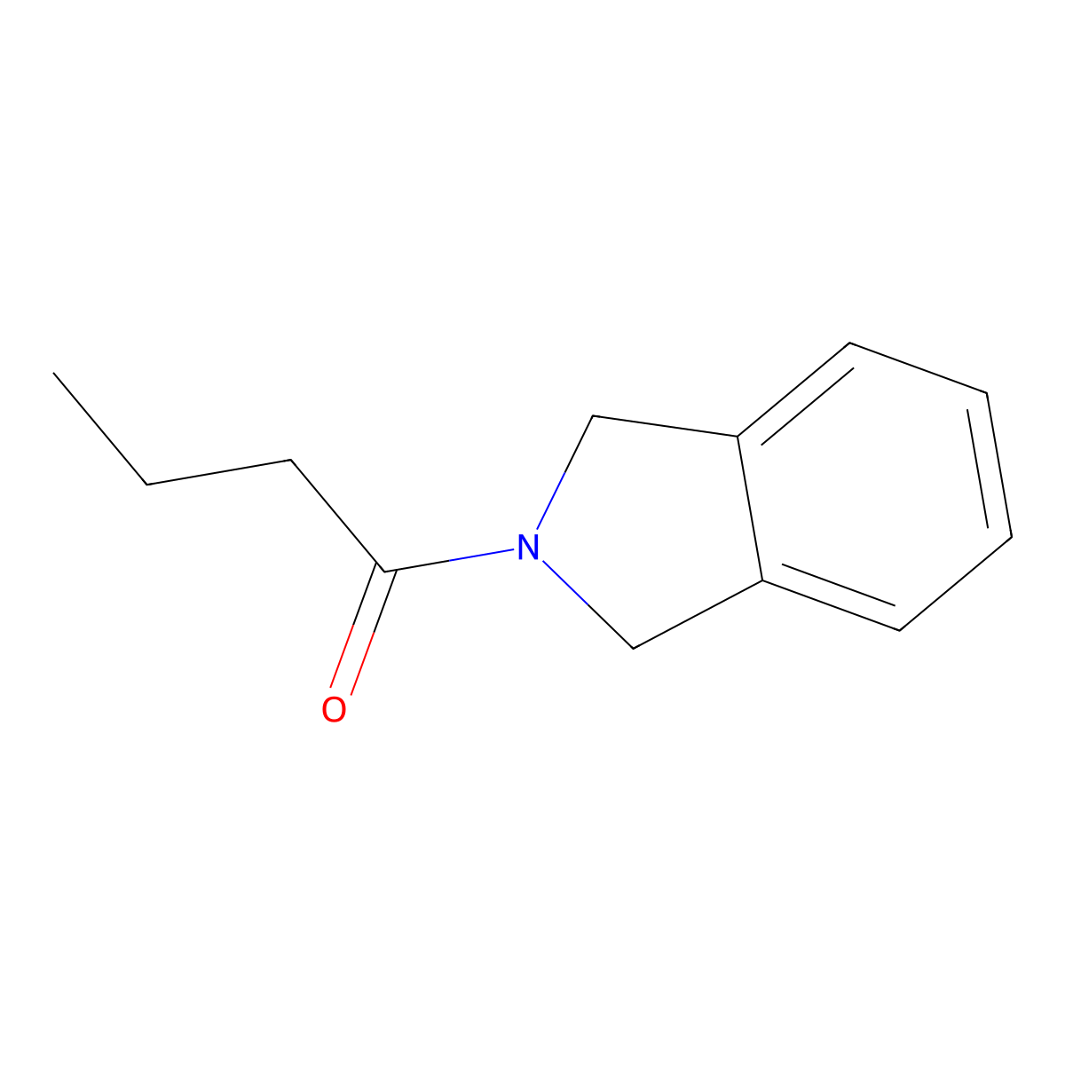 1-(2,3-dihydro-1H-isoindol-2-yl)butan-1-one molecular structure, CAS 1344340-84-6