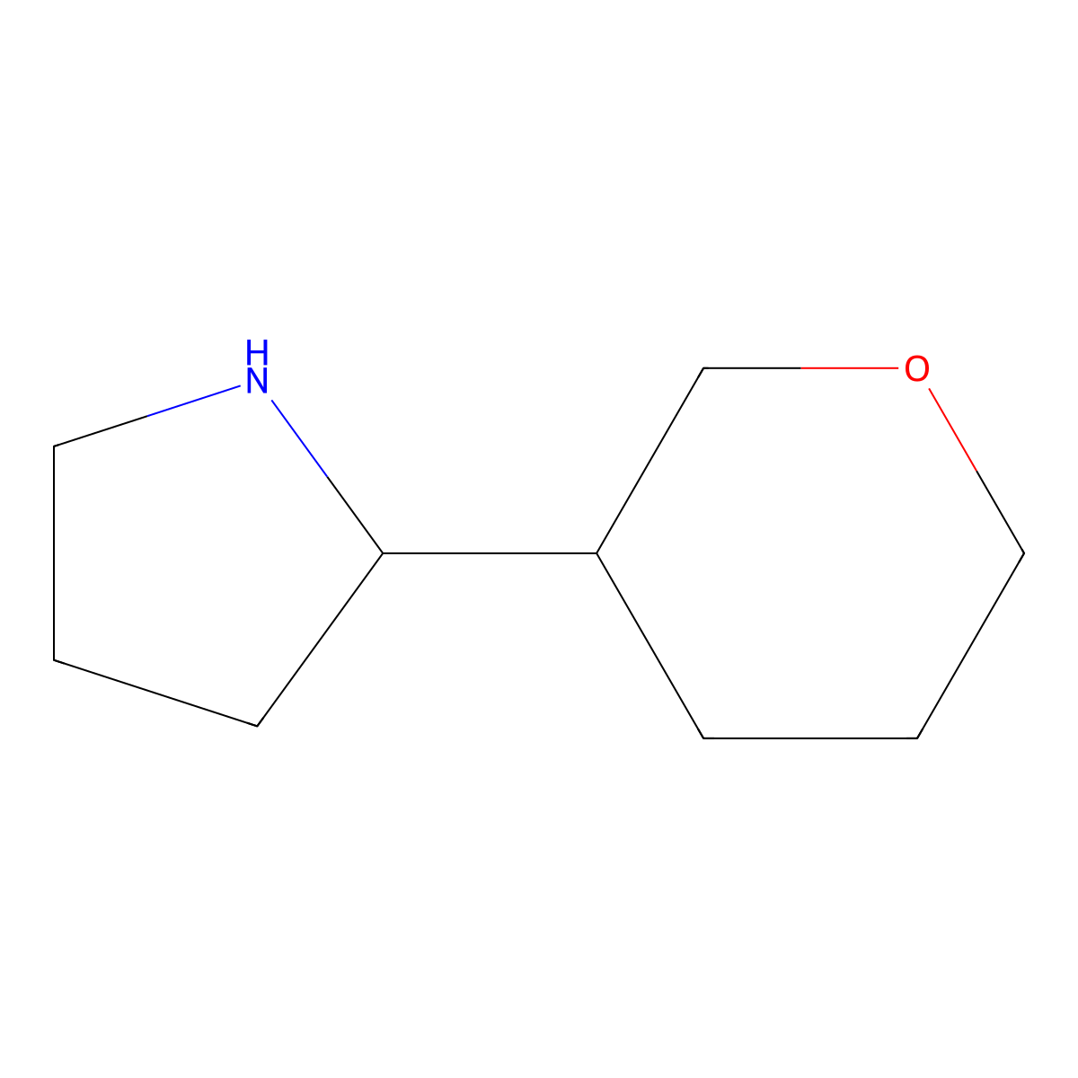 2-(Oxan-3-yl)pyrrolidine molecular structure, CAS 1344343-51-6