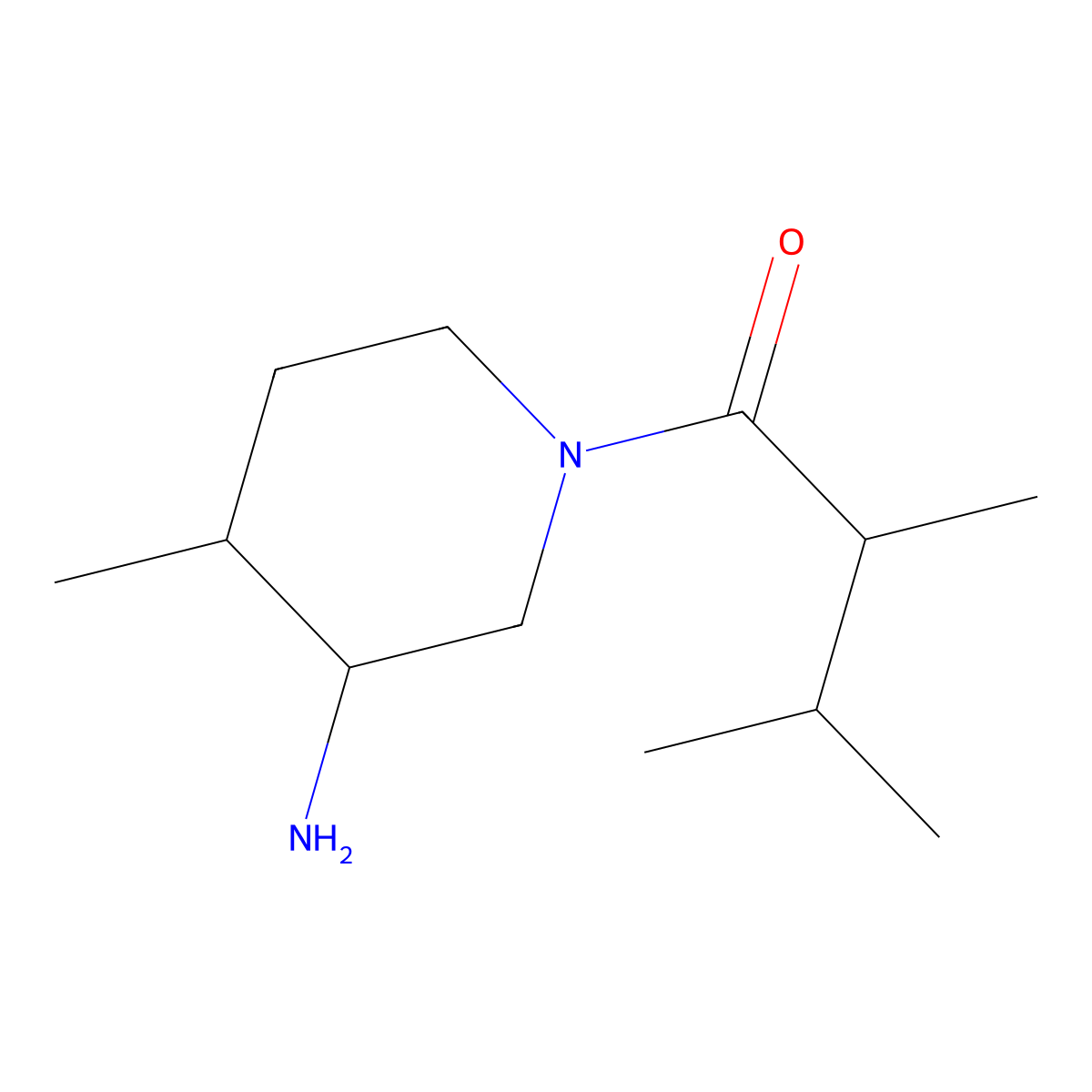 1-(3-Amino-4-methylpiperidin-1-yl)-2,3-dimethylbutan-1-one molecular structure, CAS 1344348-44-2