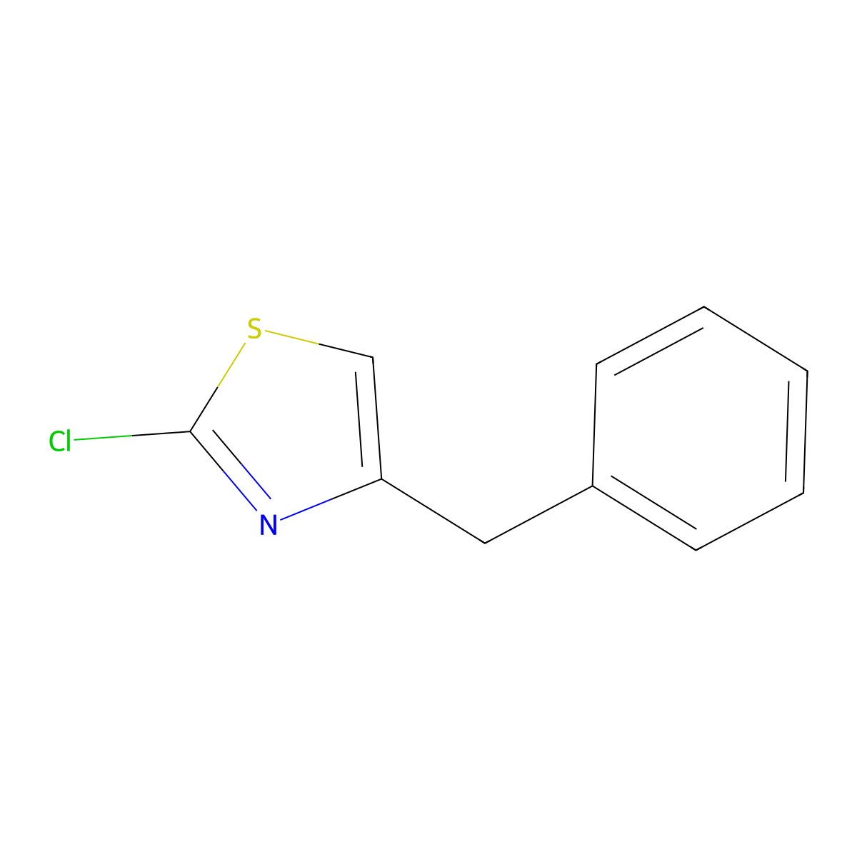 4-Benzyl-2-chloro-1,3-thiazole molecular structure, CAS 1344352-94-8