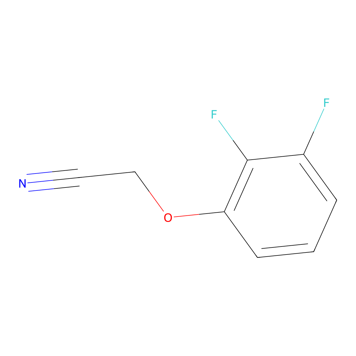 2-(2,3-Difluoro-phenoxy)acetonitrile molecular structure, CAS 1344356-12-2