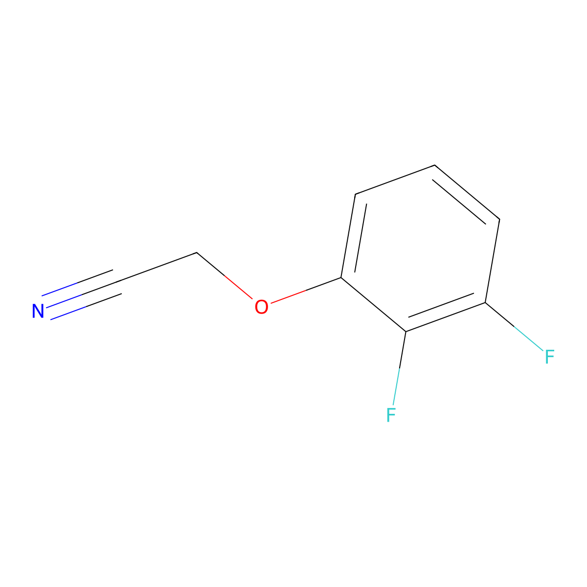 2-(2,3-Difluoro-phenoxy)acetonitrile molecular structure, CAS 1344356-12-2