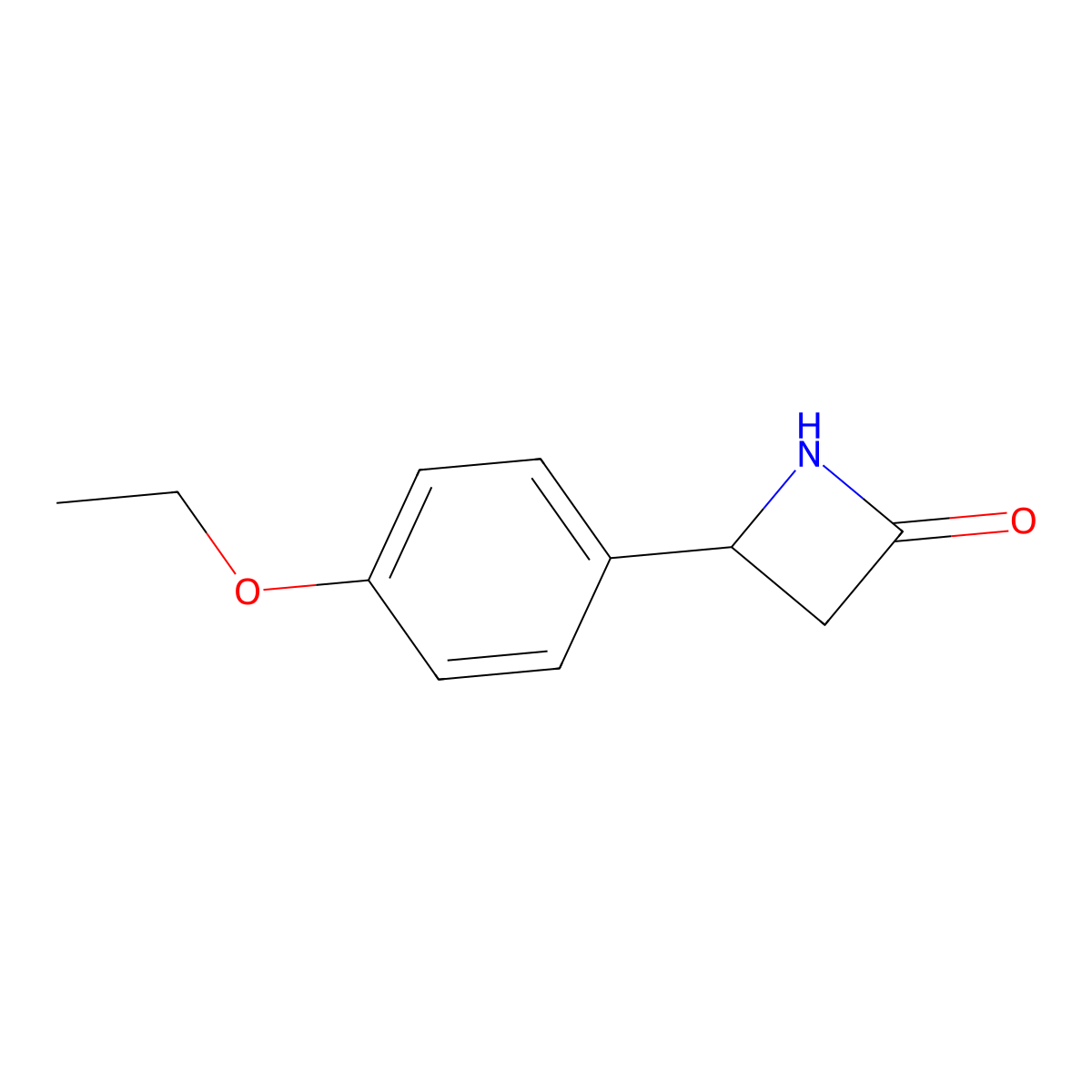 4-(4-Ethoxyphenyl)azetidin-2-one molecular structure, CAS 1344361-48-3