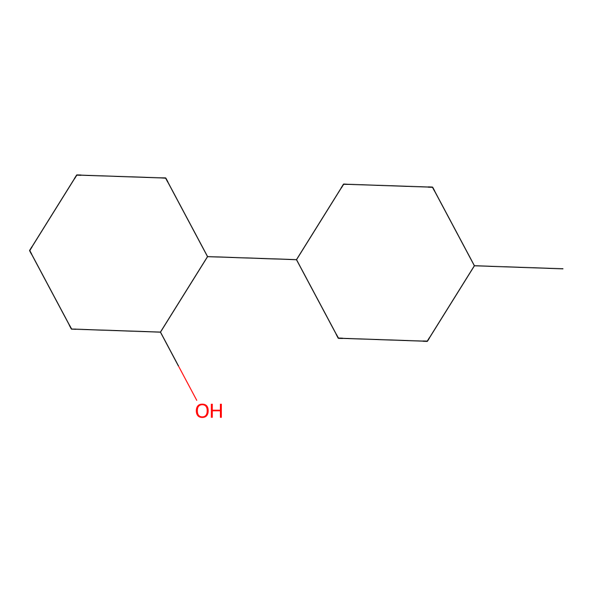 2-(4-Methylcyclohexyl)cyclohexan-1-ol molecular structure, CAS 1344365-95-2