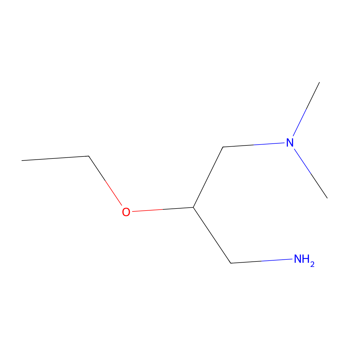 (3-Amino-2-ethoxypropyl)dimethylamine molecular structure, CAS 1344368-10-0