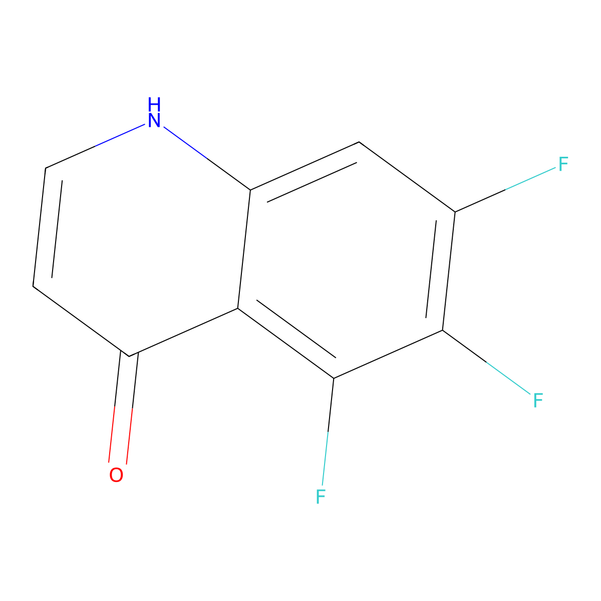 5,6,7-Trifluoroquinolin-4-ol molecular structure, CAS 1344368-90-6