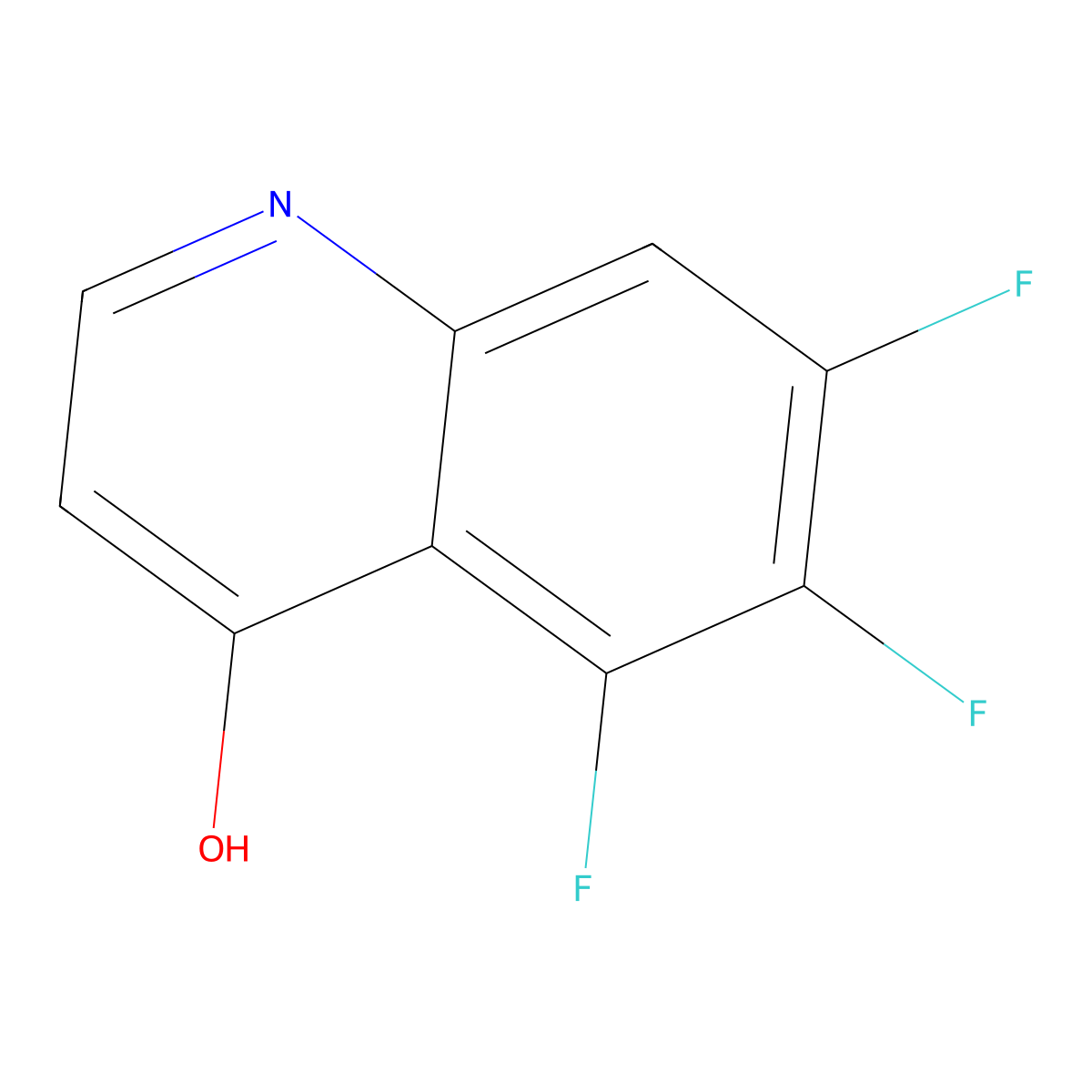 5,6,7-Trifluoroquinolin-4-ol molecular structure, CAS 1344368-90-6